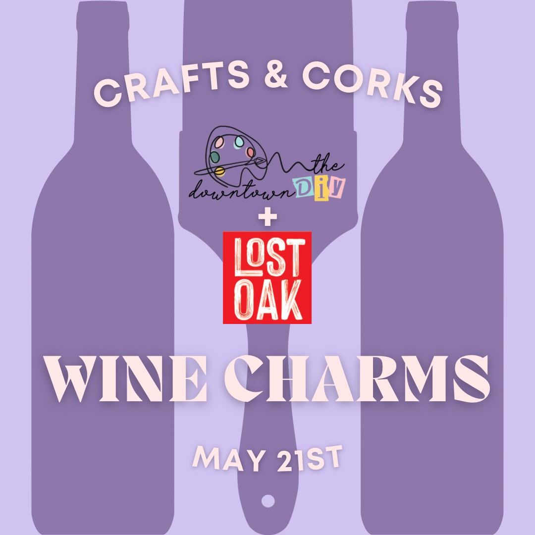 Crafts & Corks Event Wine Charms