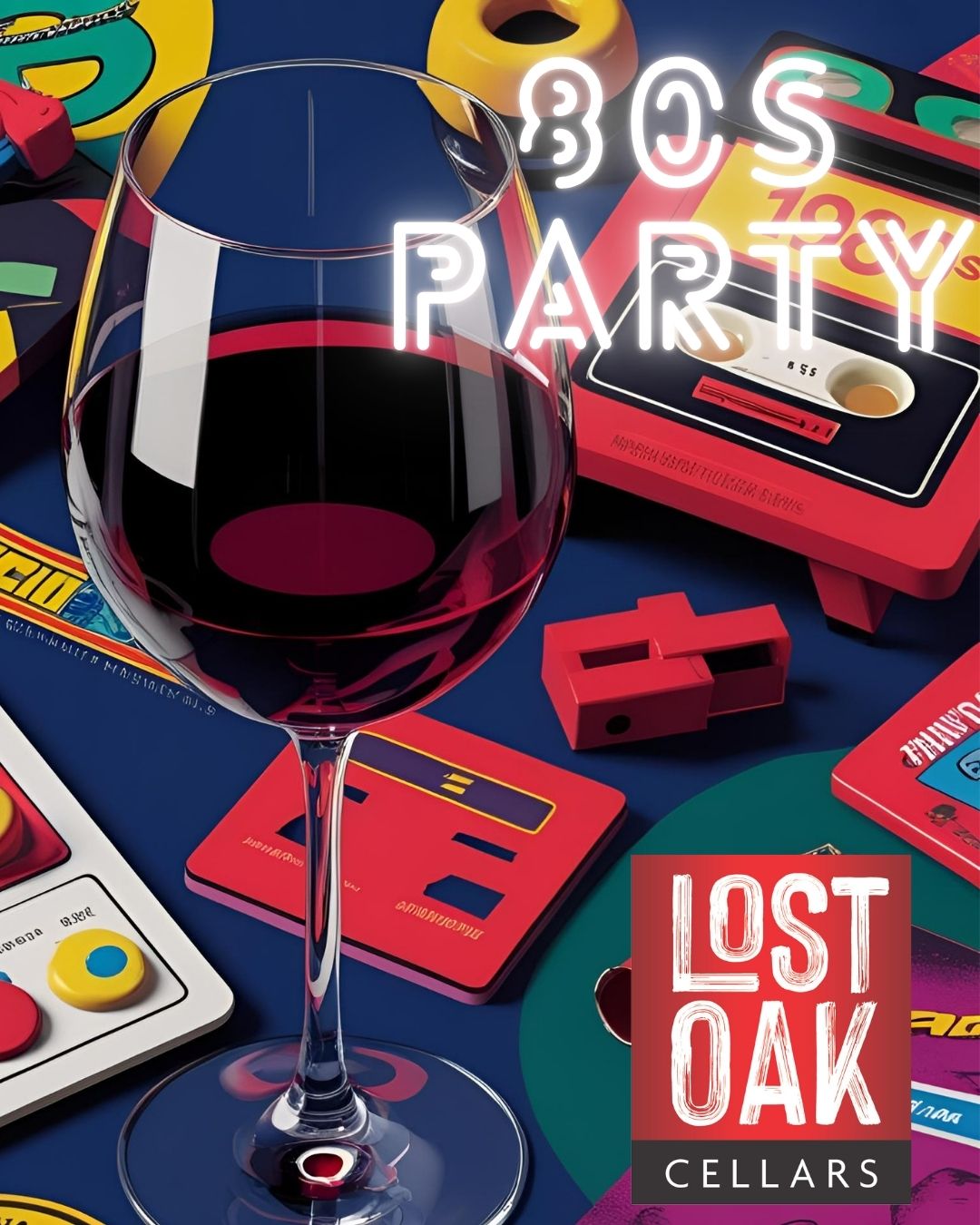 80s Themed Party Lost Oak Cellars
