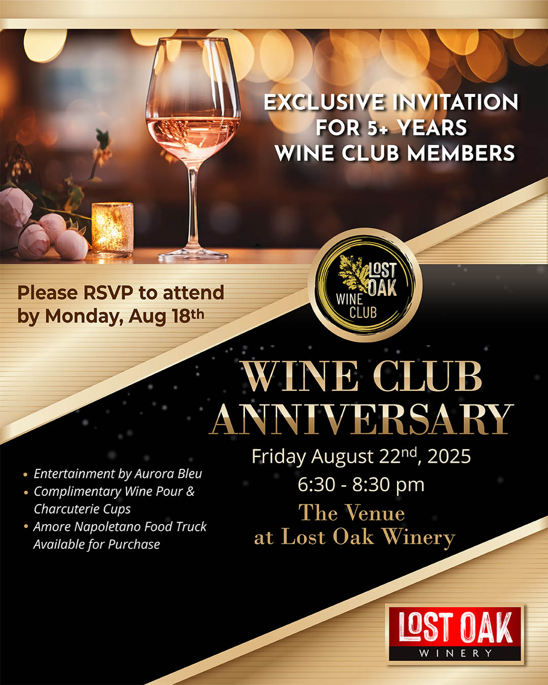 FINAL Wine Club Anniv Party 1080 x 1350px 5+ Years Wine Club Anniversary Party