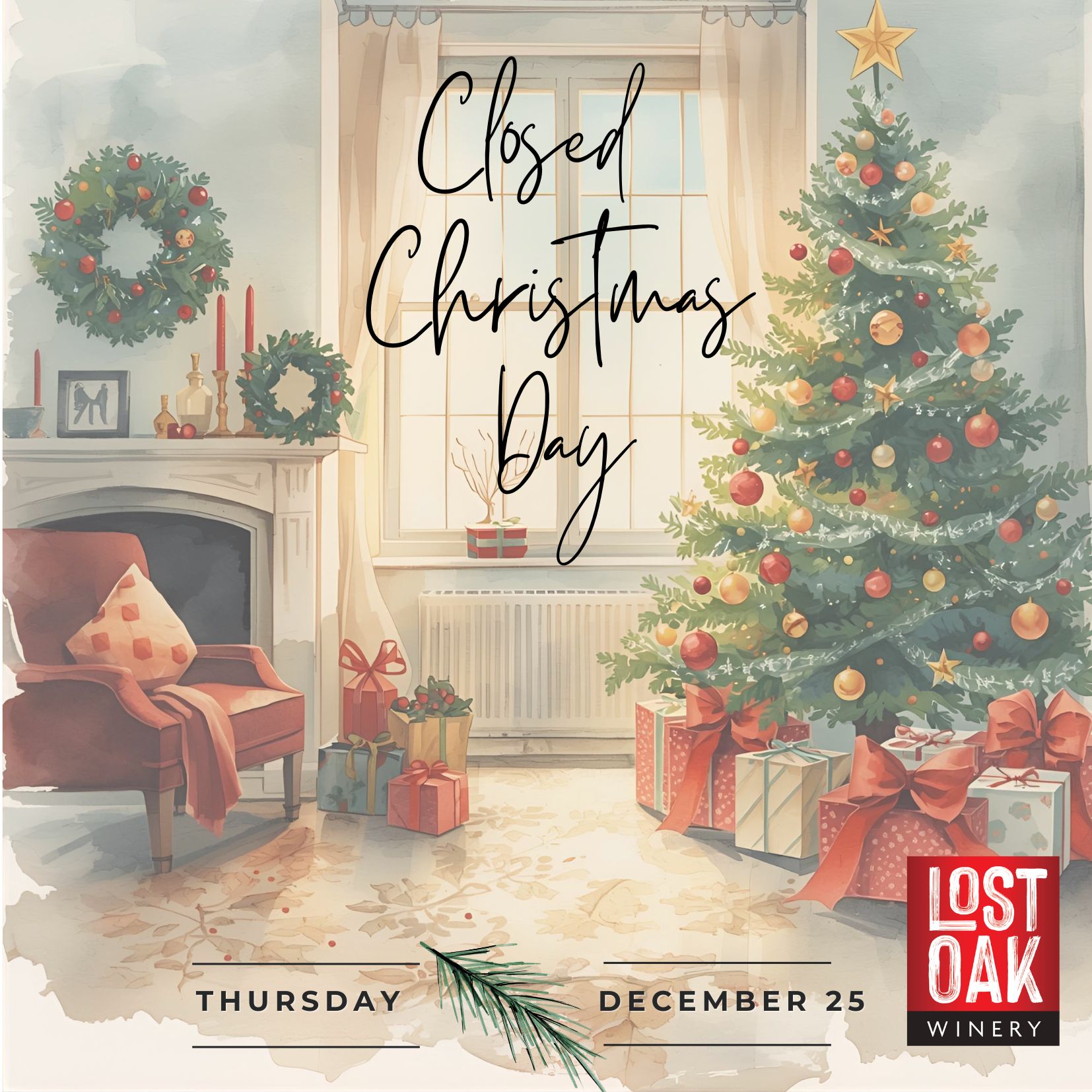 Closed Christmas Day