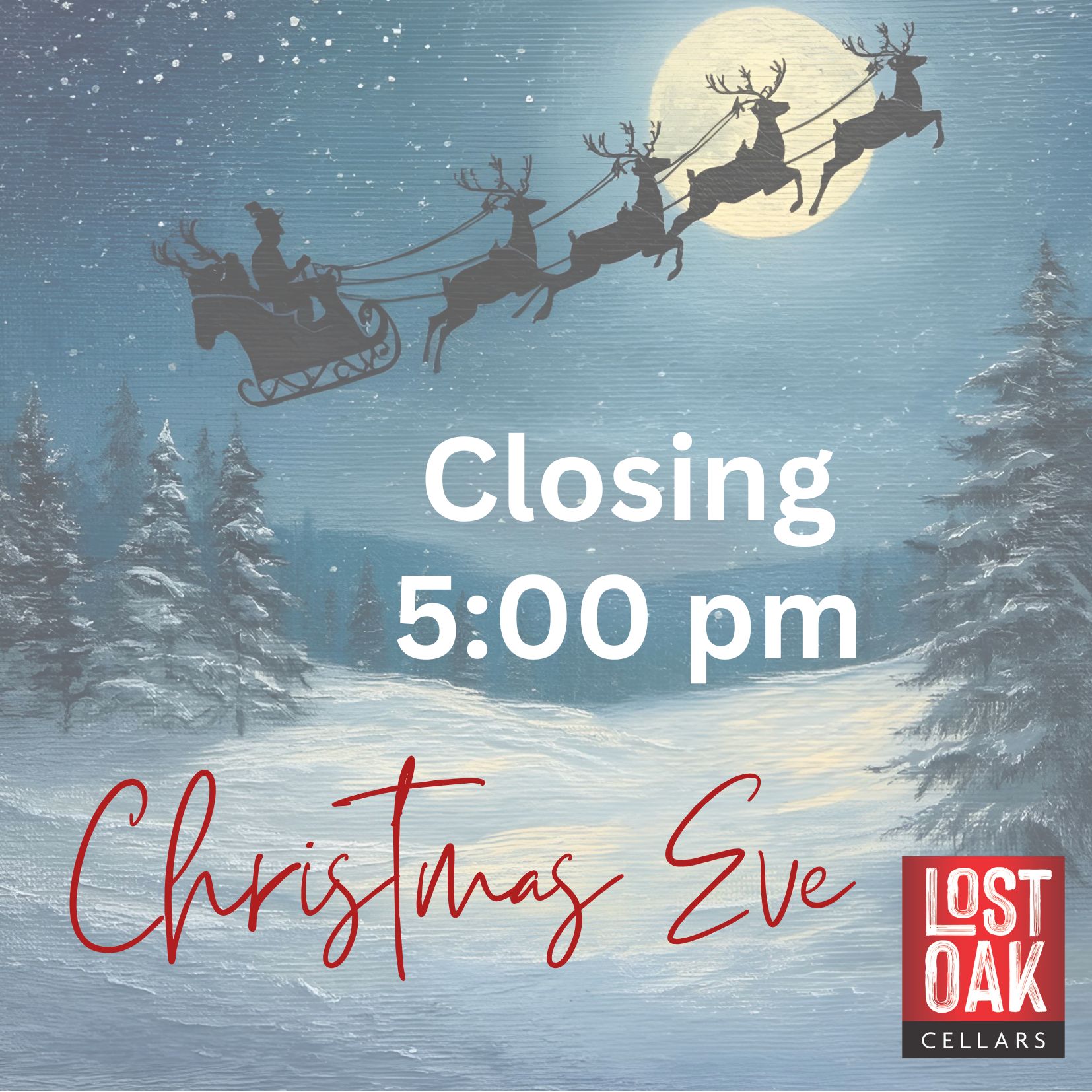 Closing Early Christmas Eve