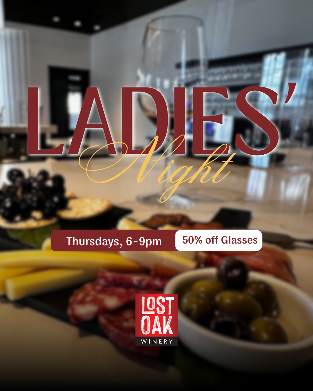 Ladies Night Lost Oak Cellars on Thursday