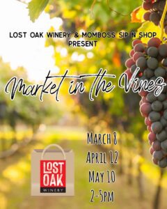 MomBoss Sip N Shop Market in the vines Spring 2026