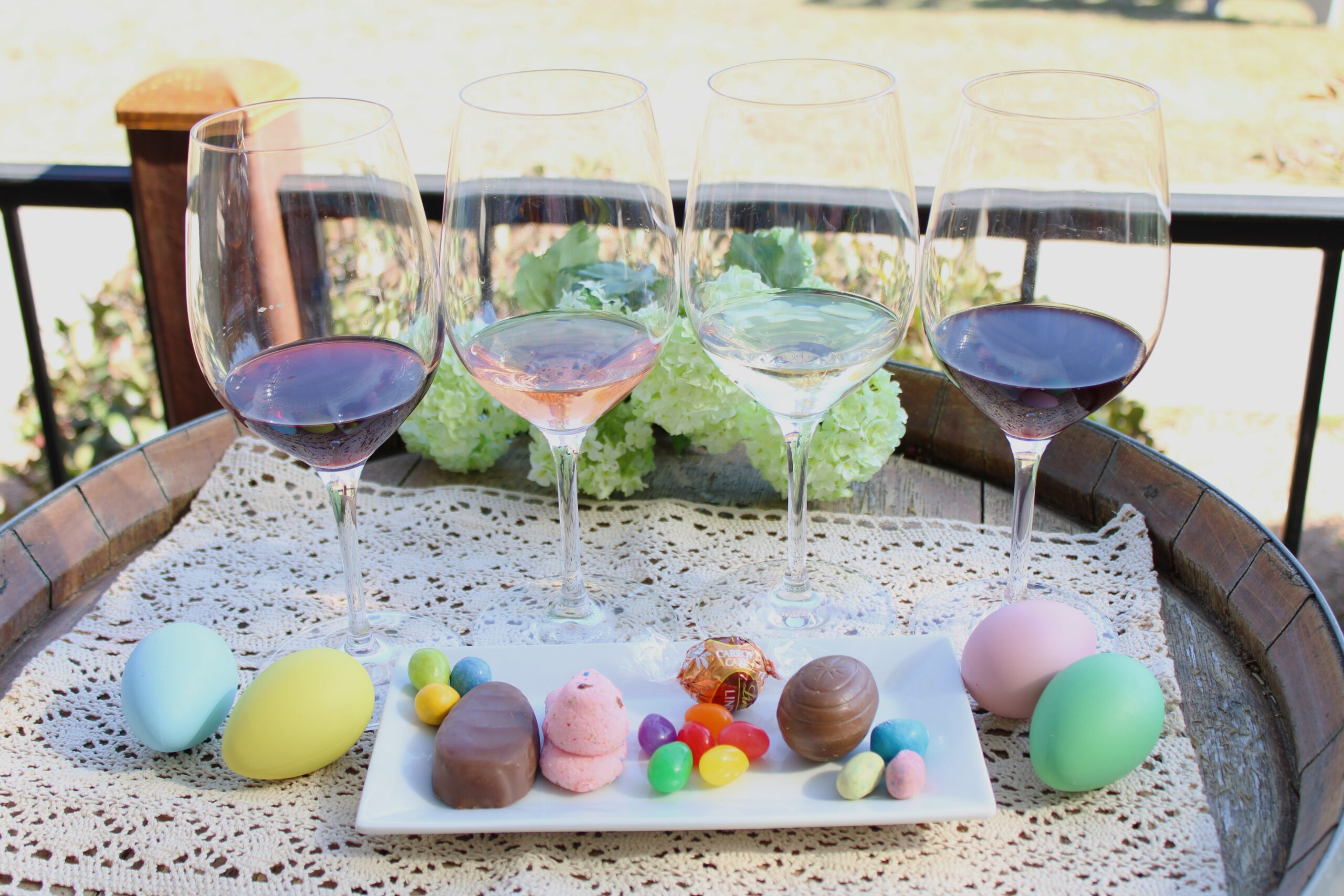Easter Candy and wine pairing