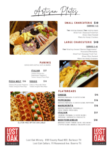 Light bites food menu
